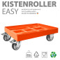 Preview: KISTENROLLER EASY 600x400 RAL 2004 orange
